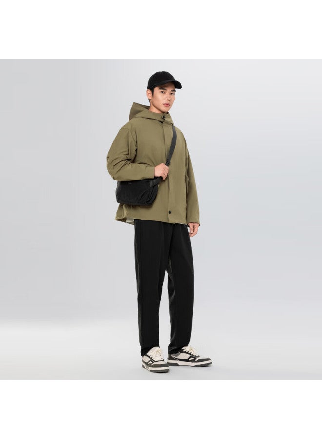 Markless New Wrinkle-resistant Non-iron Casual Pants, Draping Slightly Tapered Trousers, 5802 Black, Size 30 - Image 2