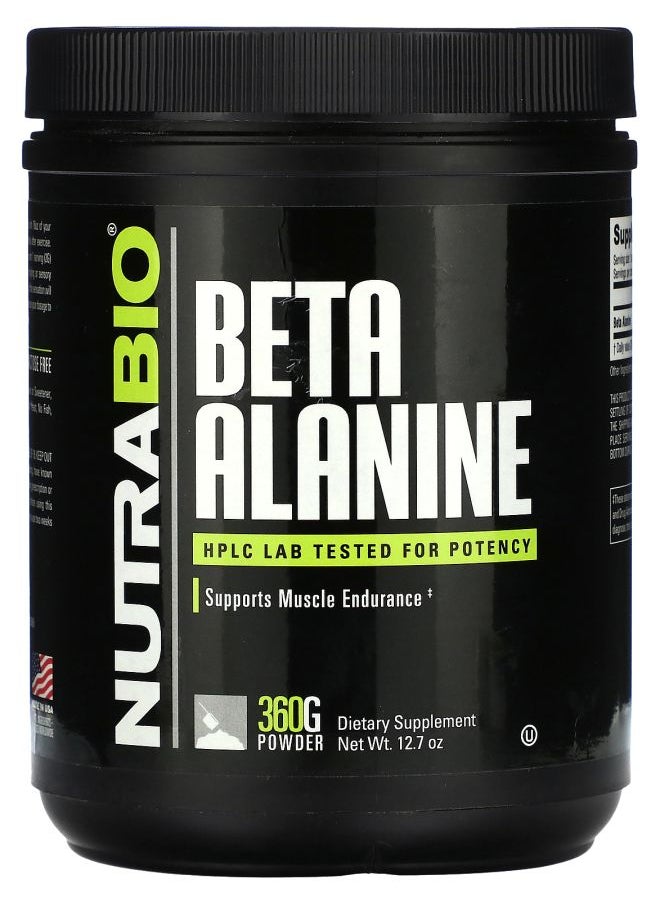 NutraBio - Beta Alanine 12.7 oz - Image 1