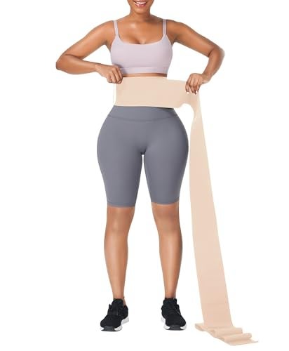 FeelinGirl Waist Trainer for Women Bandage Wrap Trimmer Belt Long Torso Tummy Wraps Belly Body Shaper Waist Trimmer Belt - Image 1