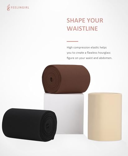 FeelinGirl Waist Trainer for Women Bandage Wrap Trimmer Belt Long Torso Tummy Wraps Belly Body Shaper Waist Trimmer Belt - Image 2
