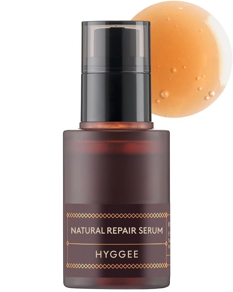 hyggee Natural Repair Serum - Hydrating & Nourishing Face Serum with Ginseng Extract - Antioxidant & Rejuvenating - Highly Concentrated Formula for Night Treatment - Skin Irritation Free, 1.01 fl.oz.