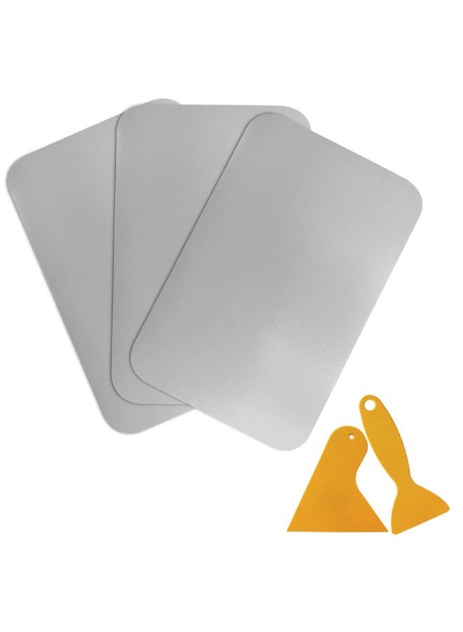CLIO GEUNTECH Waterproof Kayak Patches Raft Patch PVC Inflatable Repair Rafts Rubber Boat Repair Patches Set for Inflatable Raft Boat Canoe Kayak(Gray) - Image 1