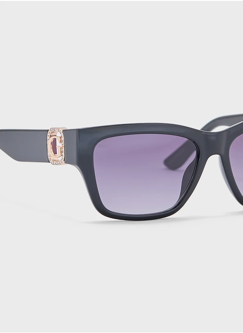جس Square Uv-Protected Wayfarer Sunglasses