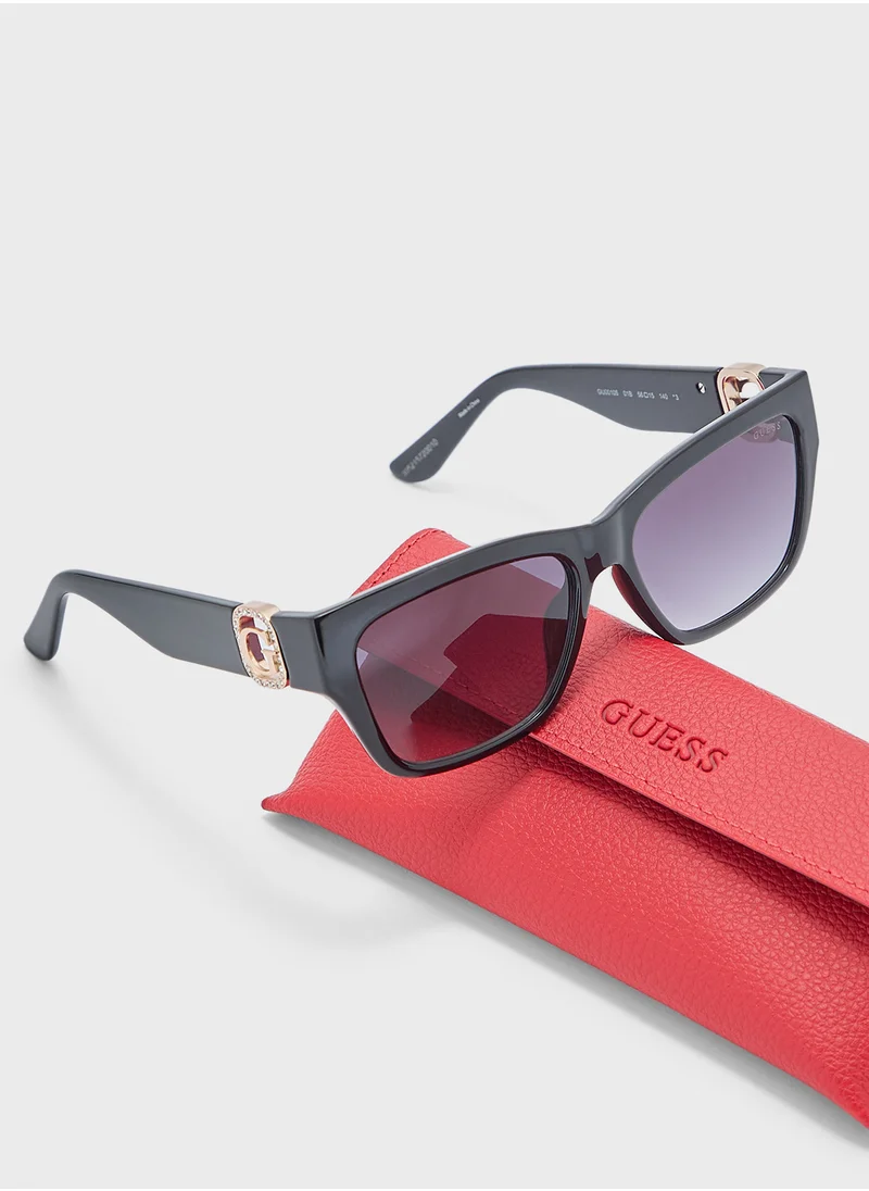 جس Square Uv-Protected Wayfarer Sunglasses