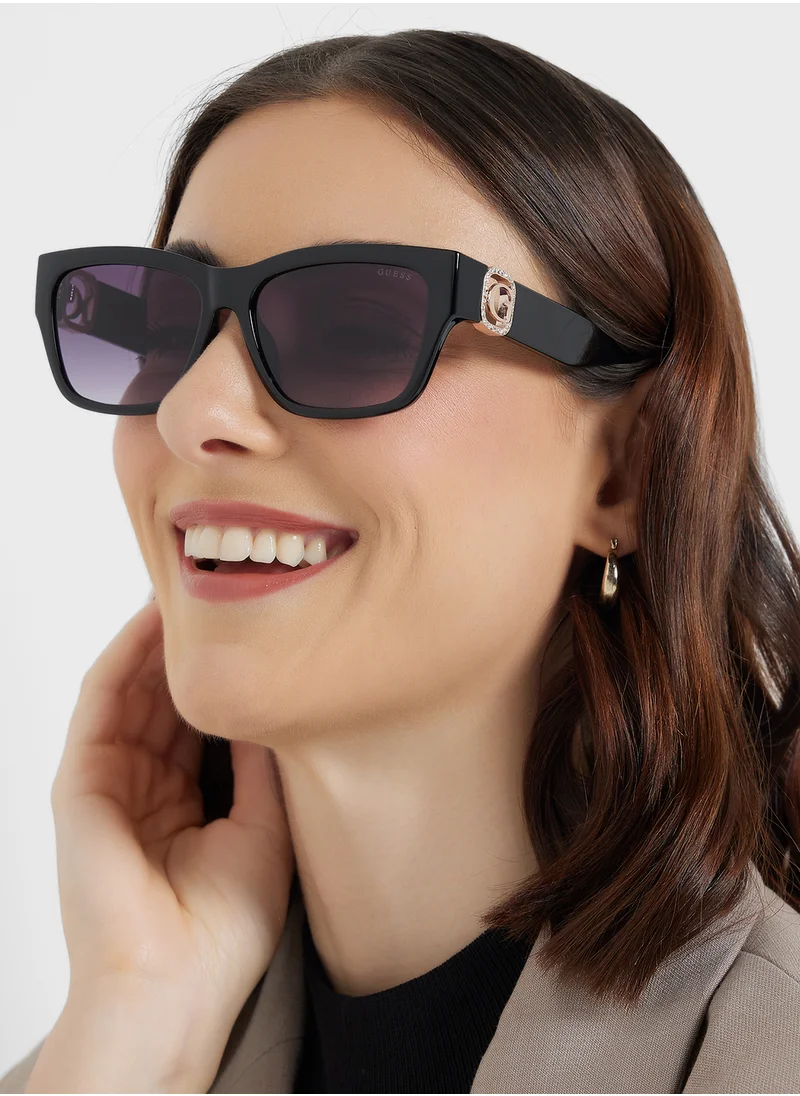 جس Square Uv-Protected Wayfarer Sunglasses