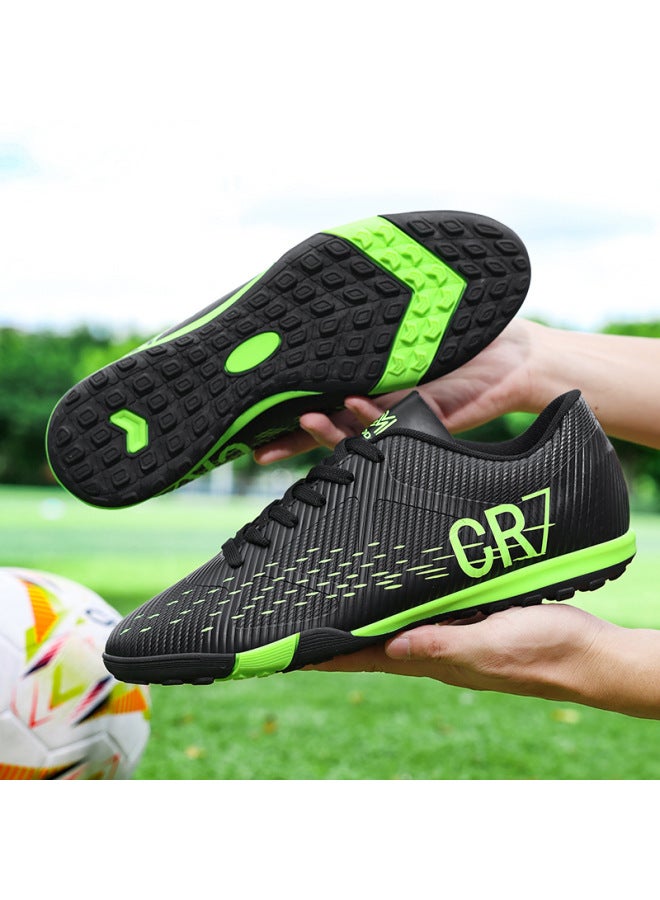 Large Size Football Shoes For Wide Feet, With Studs For Training, High-top Long-studded Compeion Shoes For Children And Teenagers