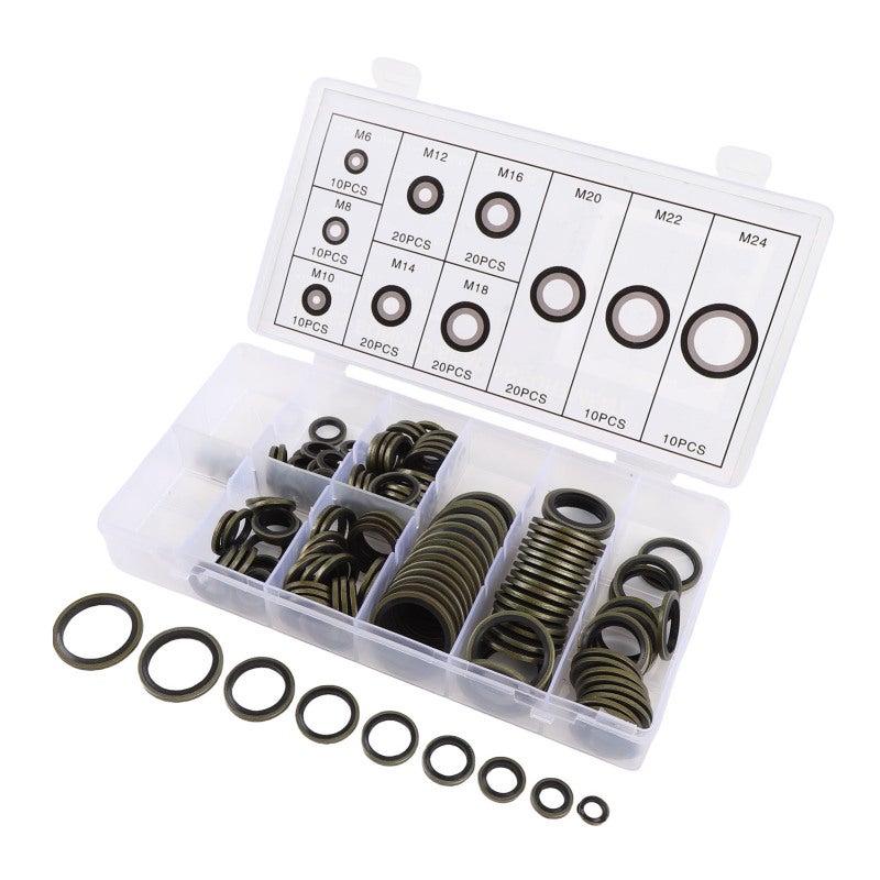 Seal Oil Washers: 10 Sizes M6-M24 Premium Metal Material - Enhanced Durability Sealing Washers for Automotive Plumbing Mechanical Electrical Repair - Image 5