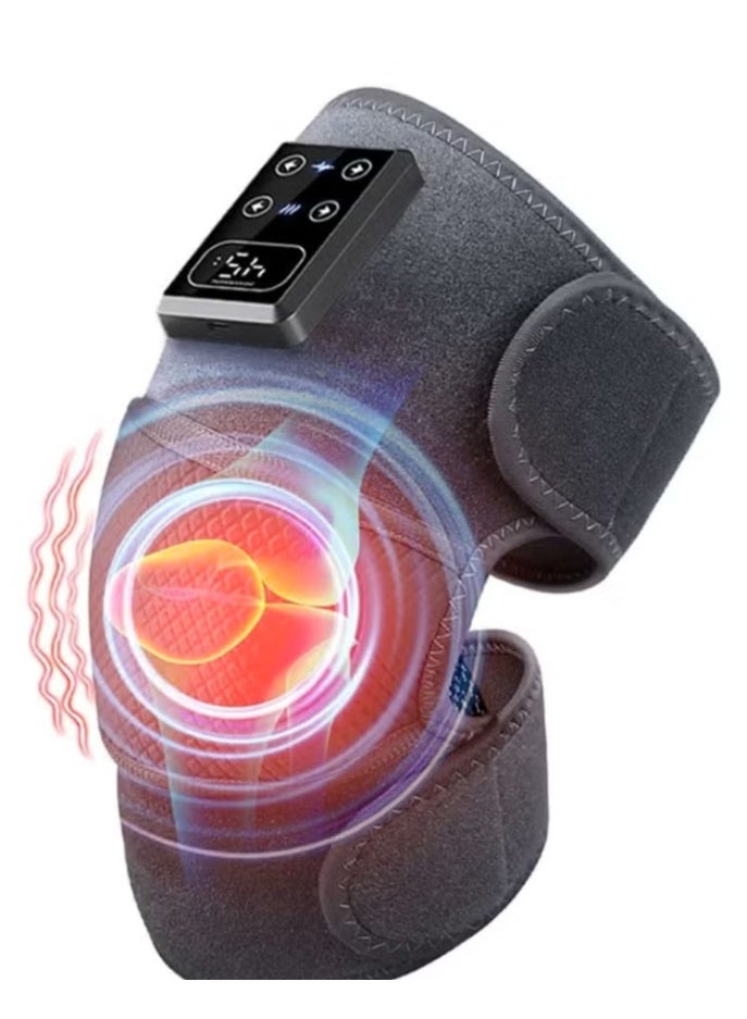 ELTRAZONE Electric Knee Massager with Heating Therapy, Knee Brace for Joint Pain Relief, Warm Compression Leg Massager for Knees, Shoulders & Elbows, Physiotherapy Heat Pad for Arthritis & Muscle Relaxation - Image 1