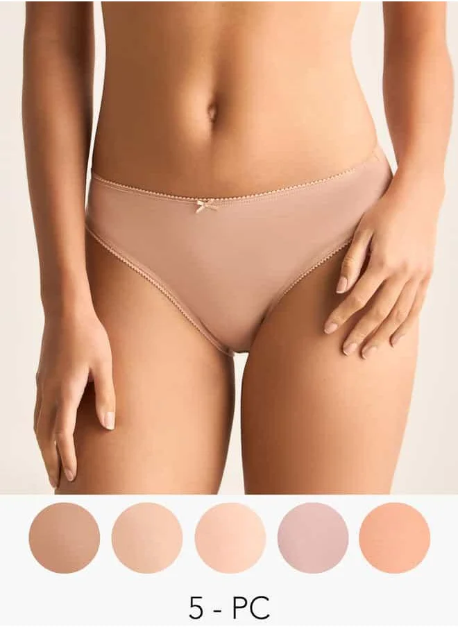 Splash FAV Set of 5 - Lace Detail Bikini Briefs