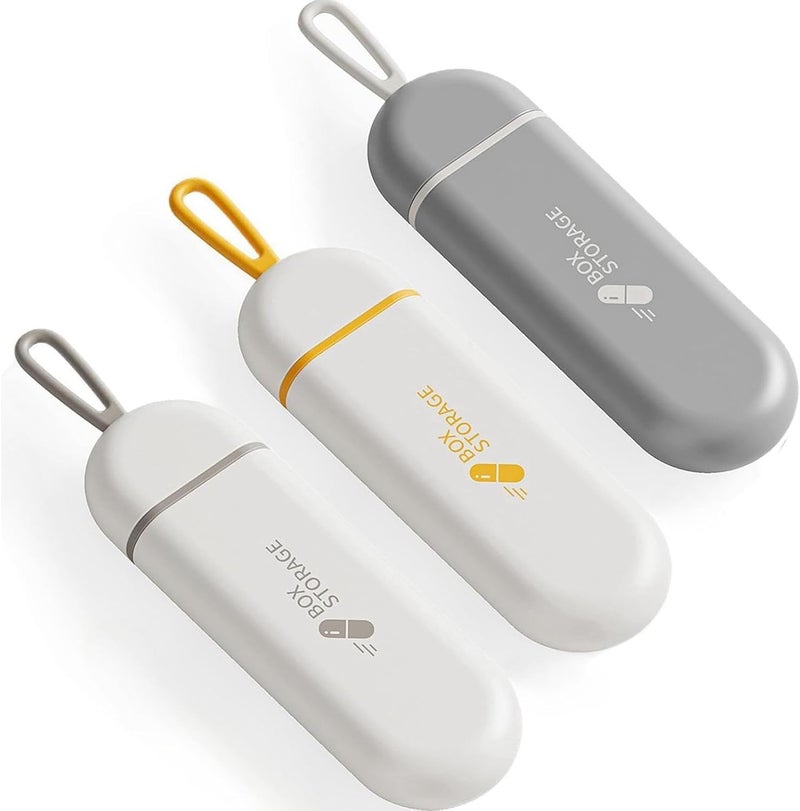 Portable Pill Organizer - 3 Pack Travel Pill Case with 3 Compartments - Image 1
