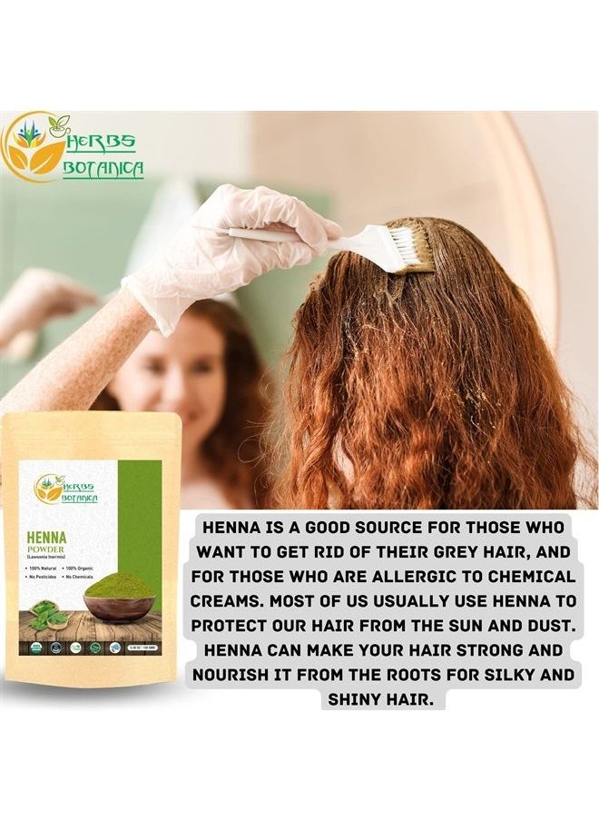 HERBS BOTANICA - Henna Powder 100% Pure & Natural Henna for Hair Dye & Natural Hair Care – Finely Ground Lawsonia Inermis Powder for Hair Coloring & Conditioning 5.3 oz Pack - Image 1