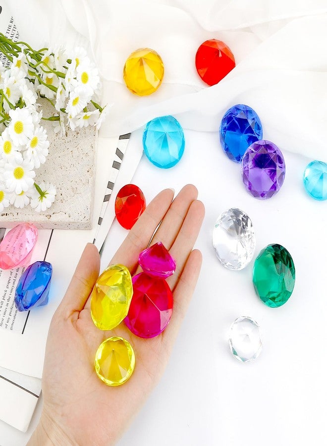 Leislam Diving Gems Pool Toys, 15 PCS Colorful Big Diamond Pool Diving Toy for Kids Ages 4-8 8-12, Sinking Swimming Pool Toys, Underwater Swimming Toys Water Games Gifts for Kids Summer Pool Party Favors - Image 3