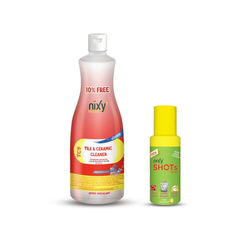 Nixy shots 60 ml and 1 L Nixy Tile cleaner & Descaler (Combo) - Image 1