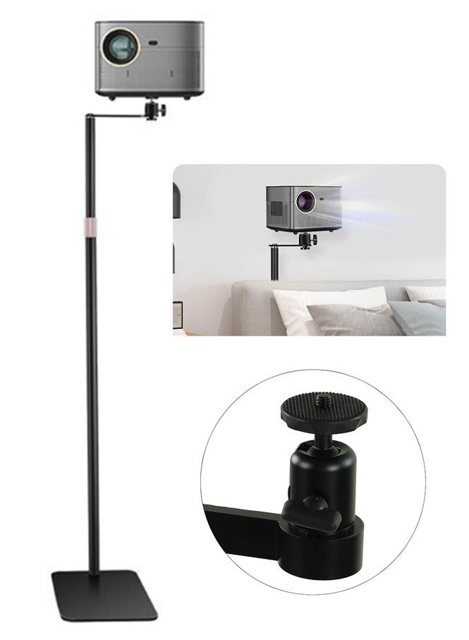 Floor Projector Stand, Adjustable Height 105-160cm, 360 Degree Adjustable Angle, Compatible with Most Projectors  - Image 1