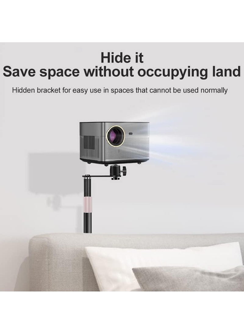 Floor Projector Stand, Adjustable Height 105-160cm, 360 Degree Adjustable Angle, Compatible with Most Projectors  - Image 5