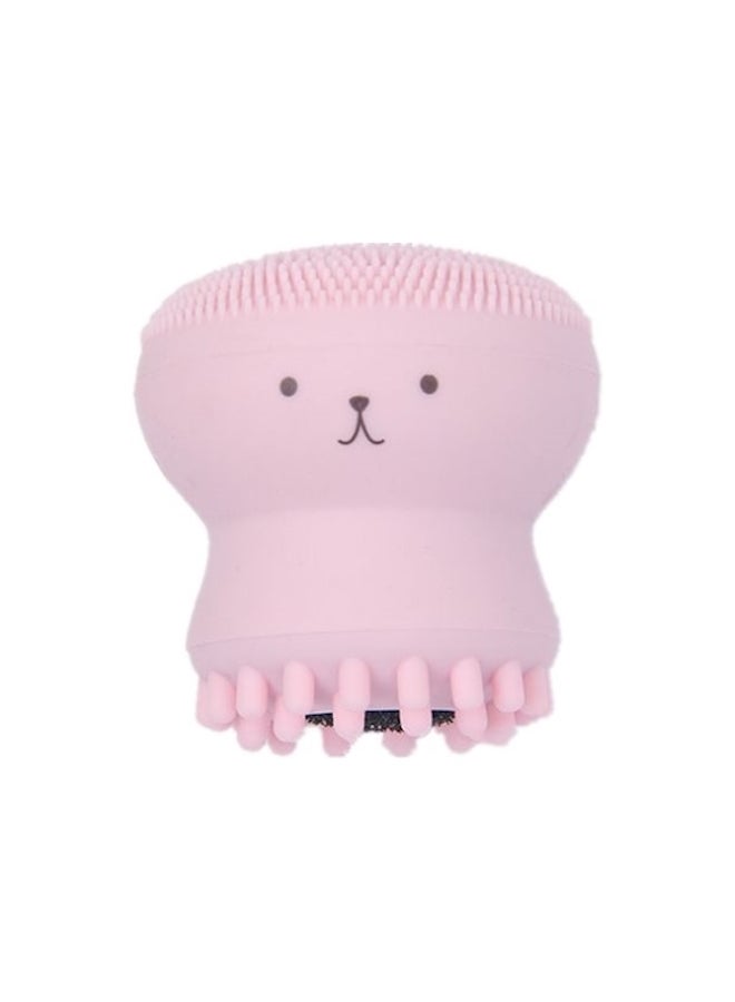 Jellyfish Facial Cleansing Exfoliating Brush Tool Pink
