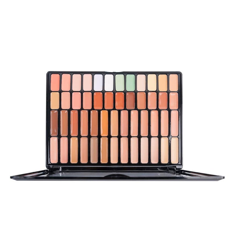 VERONNI VERONNI Concealer Palette 50 Color Professional Cream Contour Makeup Cosmetic Palette Salon and Daily Use Contouring Foundation Kit (50 color concealer)