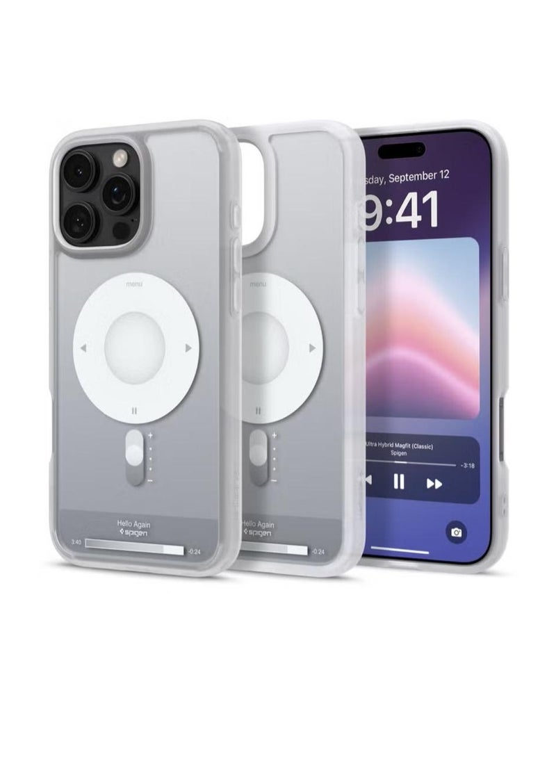 Spigen Ultra Hybrid MagFit for iPhone 16 Pro Max Case Cover with MagSafe (2024) - Classic Silver - Image 1