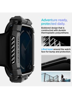 Spigen Rugged Armor for Apple Watch Series 10 (46mm) Case Cover Durable TPU (2024) - Matte Black  - Image 4