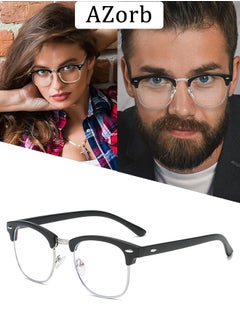 Anti Blue Light Glasses for Men Women Semi Frame Reading Gaming Glasses Blue Light Blocking Clear Lens Eye Glasses UV Computer Phone Eyeglasses - pzsku/Z6BC9C2CCE8623376D406Z/45/_/1725956076/cac9f068-5552-40c3-8406-d8726d55528f