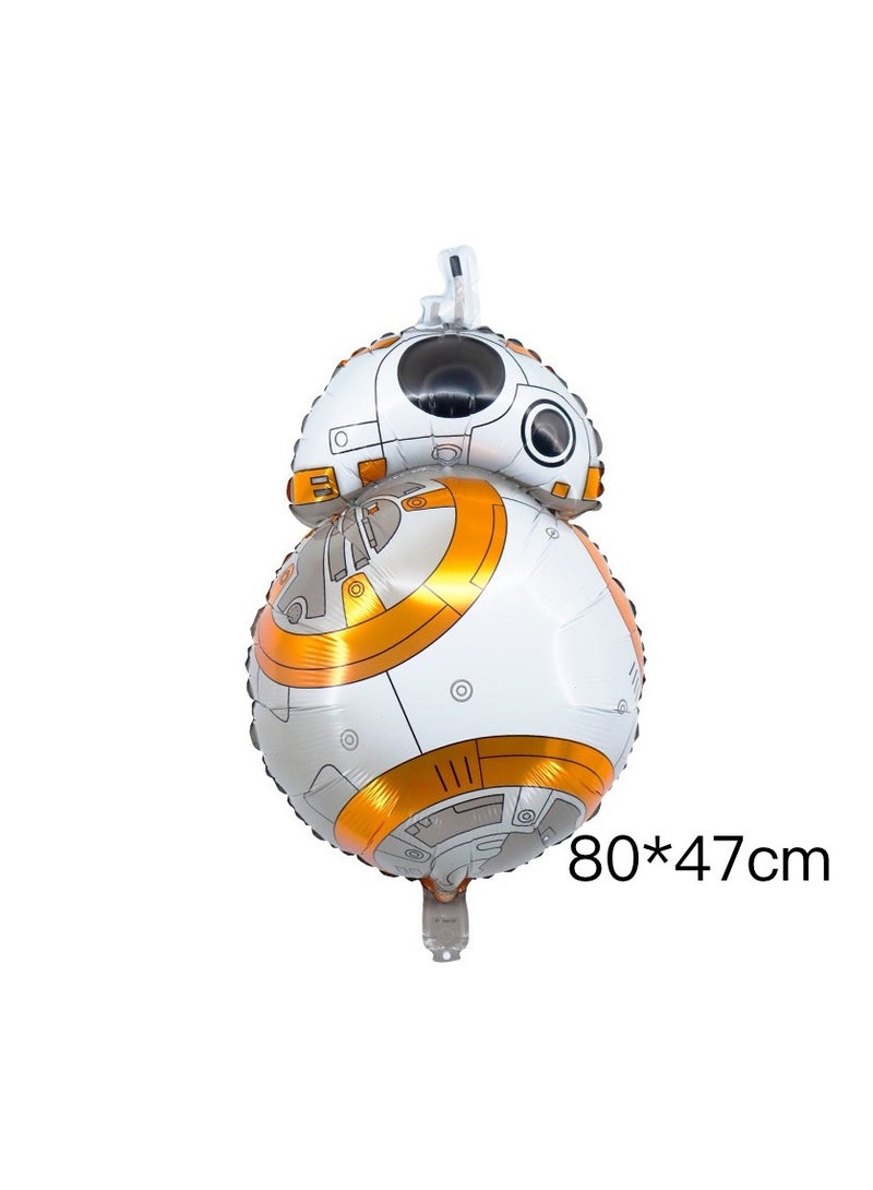 10pcs /set balloons cartoon Character space astronaut star aluminum film wars balloon space theme balloon set for birthday party decoration aluminum film balloons kids toys party supplies - Image 4