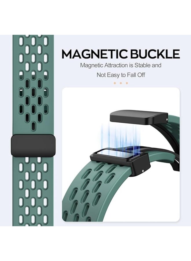 18mm Silicone Strap For Huawei Watch GT 6 41mm/GT 5 Pro 42 mm/GT 5 41mm/GT4 41 mm/Watch 5 42mm Magnetic Metal Buckle Sport Silicone Breathable Strap, Band Soft Replacment Wristband - Image 5