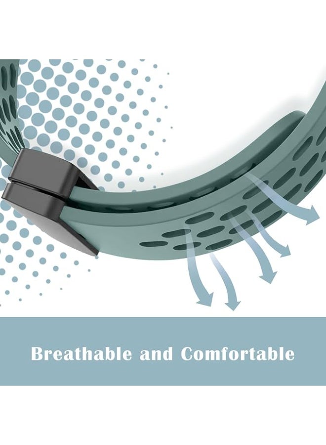 18mm Silicone Strap For Huawei Watch GT 6 41mm/GT 5 Pro 42 mm/GT 5 41mm/GT4 41 mm/Watch 5 42mm Magnetic Metal Buckle Sport Silicone Breathable Strap, Band Soft Replacment Wristband - Image 2