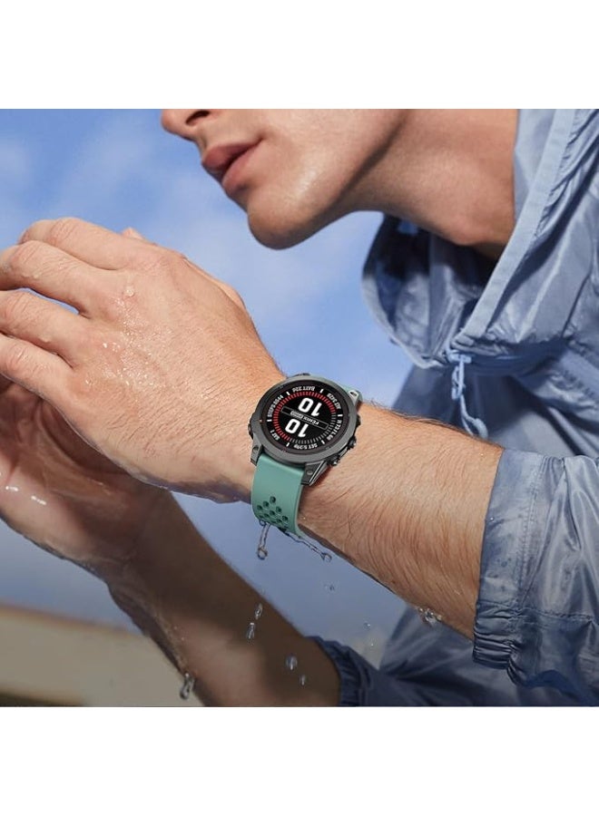 18mm Silicone Strap For Huawei Watch GT 6 41mm/GT 5 Pro 42 mm/GT 5 41mm/GT4 41 mm/Watch 5 42mm Magnetic Metal Buckle Sport Silicone Breathable Strap, Band Soft Replacment Wristband - Image 3