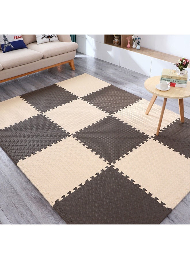 Reva Kids Play Mat Foam Interlocking Floor Mat Non-Slip Waterproof Durable Soft EVA Foam Flooring Tiles For Exercise Gym Yoga Baby Playroom (30×30cm, Black&White, 12PCS) - Image 5