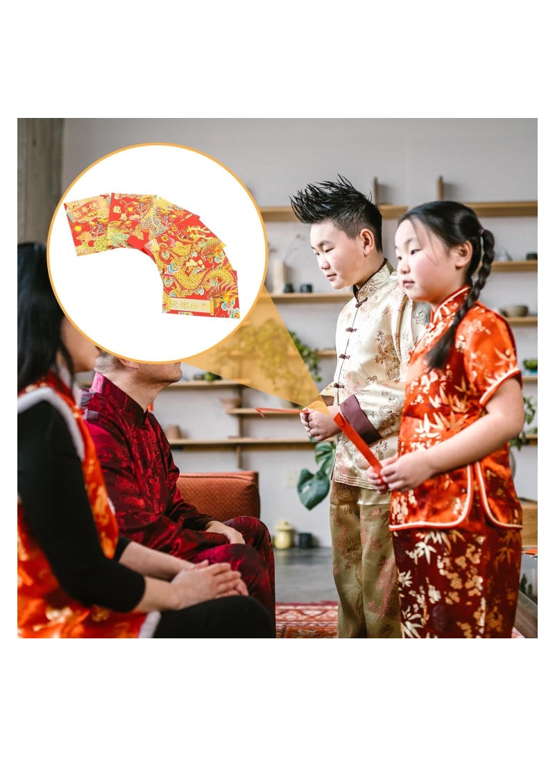 2024 Chinese New Year Red Envelopes - Large Dragon Year Lucky Money Packets, Perfect for Lunar New Year, Spring Festival & Wedding Celebrations (C) - Celebrate with Style! - Image 5