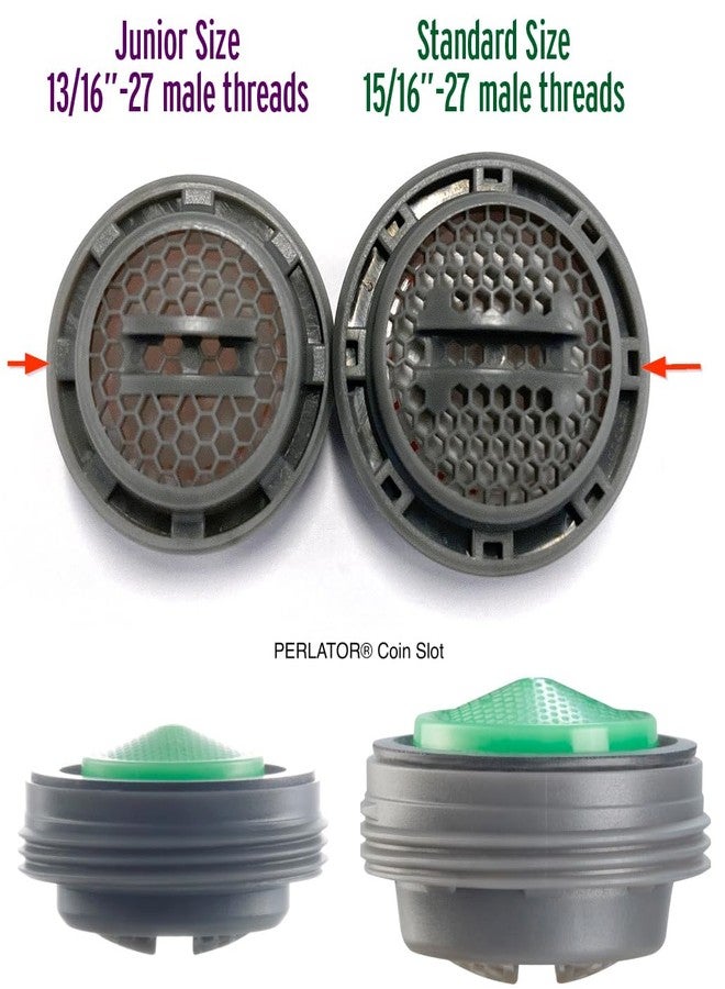 Neoperl Slim Coin Slot Faucet Aerator Perlator Hidden Aerated Stream flow Rates for Kitchen Bathroom (Lt. Blue 1.8 gpm, Regular Male) - Image 4