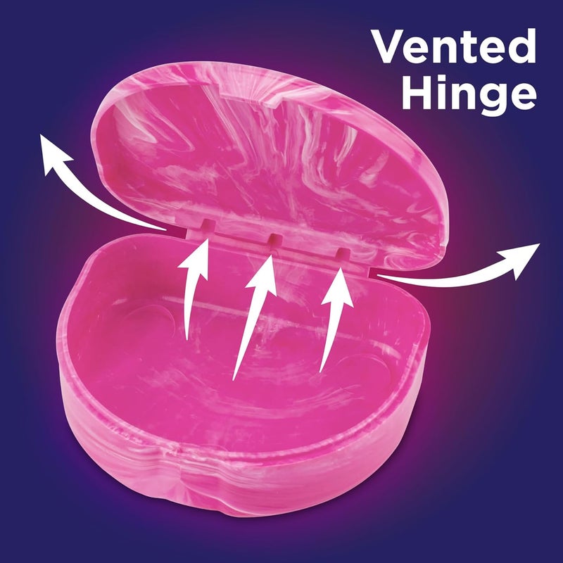 Practicon Marble Retainer Cases, Orthodontic Aligner Case, Mouth Guard Holder (3 Pack) (Sunset) - Image 4