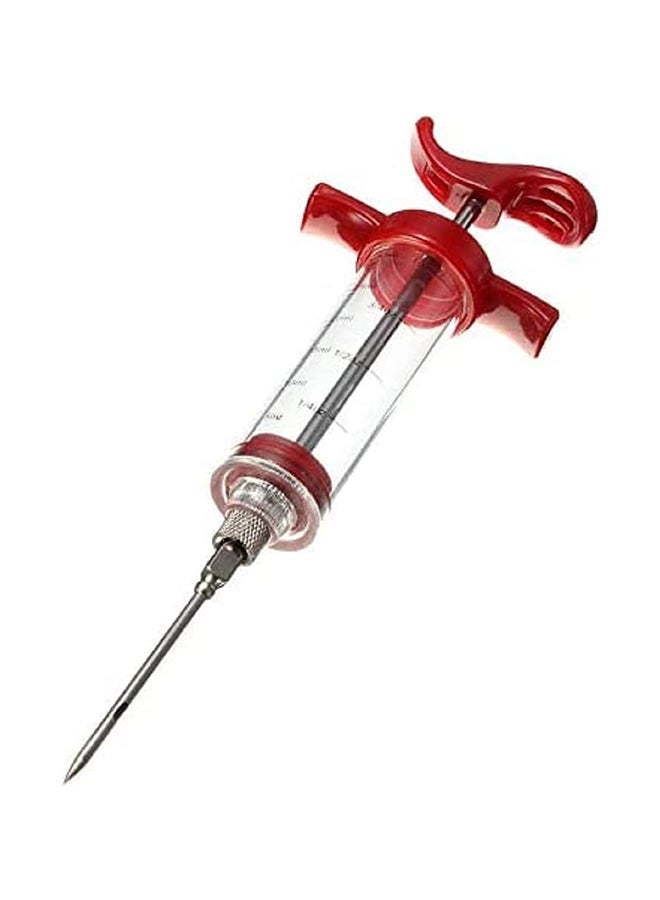 حقنة تتبيل وحقن الصلصات للحوم – أداة مطبخ لحقن التتبيلة في الديك الرومي واللحم والمشاوي (BBQ).