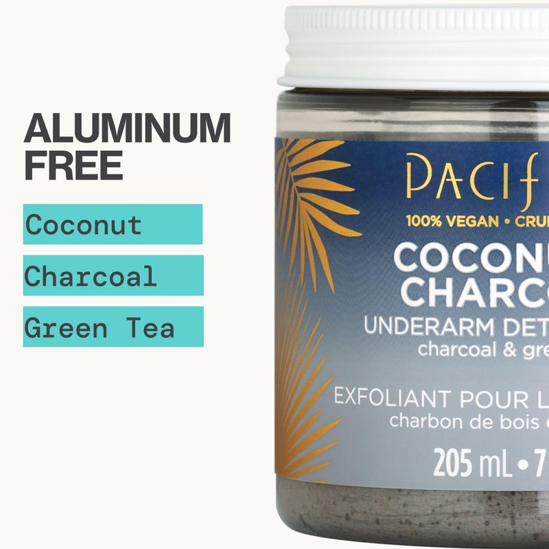 Pacifica Underarm Body Scrub - Detox Coconut & Charcoal – Exfoliating & Nourishing for Natural Deodorant Users – Aluminum-Free & Safe for Sensitive Skin, Vegan & Cruelty-Free, 7 fl oz - Image 3