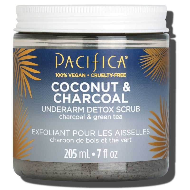 Pacifica Underarm Body Scrub - Detox Coconut & Charcoal – Exfoliating & Nourishing for Natural Deodorant Users – Aluminum-Free & Safe for Sensitive Skin, Vegan & Cruelty-Free, 7 fl oz - Image 1