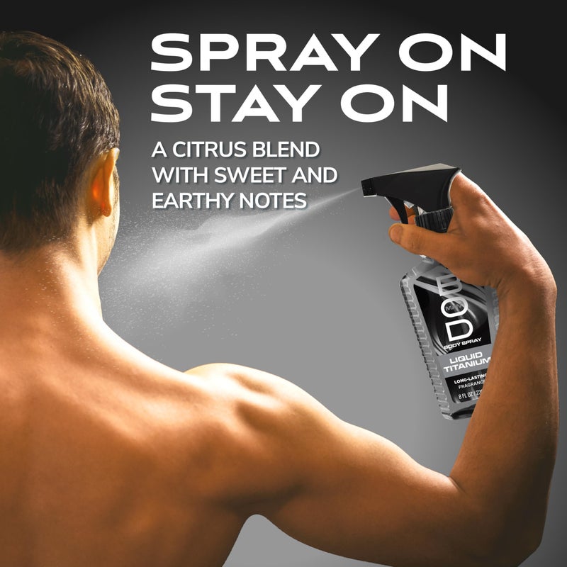 BOD man Liquid Titanium Fragrance Body Spray for Men 8 oz - Image 4