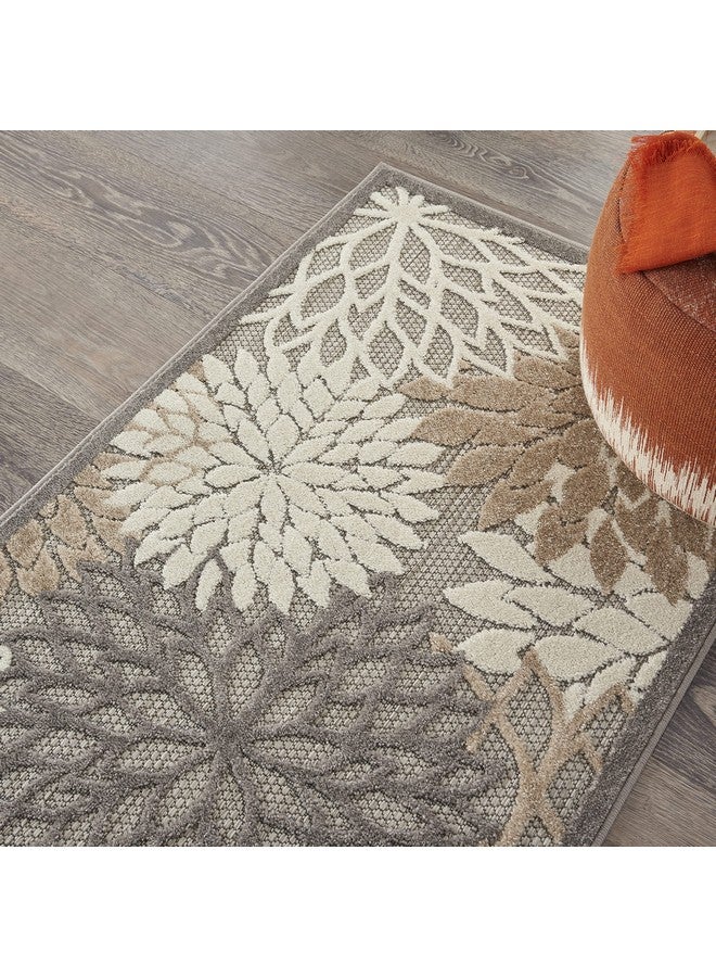 Nourison Aloha Indoor/Outdoor Area Rug 2' 8" x 4', Natural, Rectangular Tropical Botanical Easy-Cleaning Non Shedding Bed Room Living Room Dining Room Deck Backyard Patio - Image 4