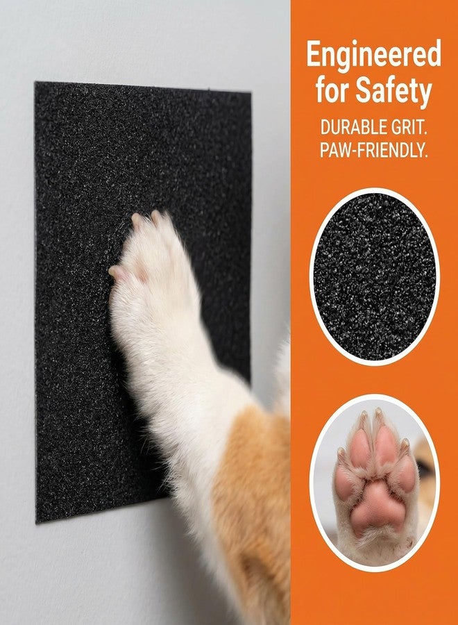 Loscarol 10 Pack Dog Nail Scratch Board, Self-Adhesive Scratch Pad for Dogs Replacement Pet Door Scratcher Shield, No Drilling Door Guard to Protect Doors, Nail File Pad for Dogs Cats, 14.3*9.8 Inch - Image 4