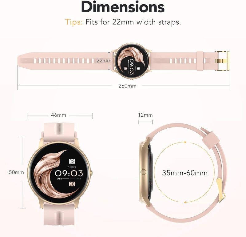 Smart Bracelet: 1.28'' TFT Color Touch Screen, IP68 Waterproof, Safe 5V/2A Charging - Instant Message Reception, 10-Day Long Working Time Fitness Watch for Daily Fitness & Smart Lifestyle - Image 2
