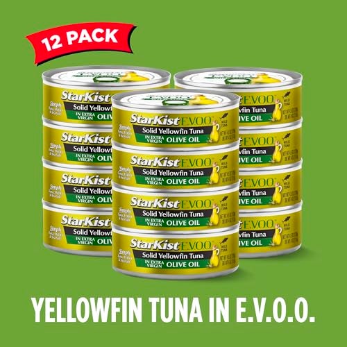 StarKist EVOO Solid Yellowfinlight Tuna in Extra Virgin Olive Oil  45 oz Can Pack of 12Packaging may vary - Image 5