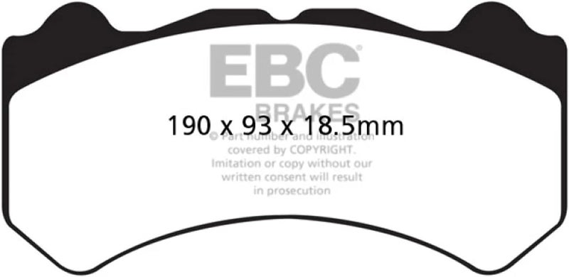 EBC Brakes DP41983R Yellowstuff Street and Track Brake Pad - Image 4