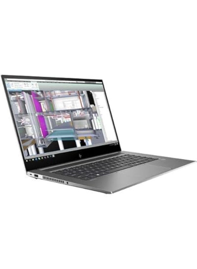 HP لابتوب HP ZBook Studio G7، معالج Intel Core i7-10750H، 512GB SSD، 16GB RAM، NVIDIA RTX 2070 Max-Q 8GB، شاشة 15.6 بوصة 4K UHD، ويندوز 10 برو - فضي (مجددة)، درجة A، ضمان 6 أشهر - Image 3