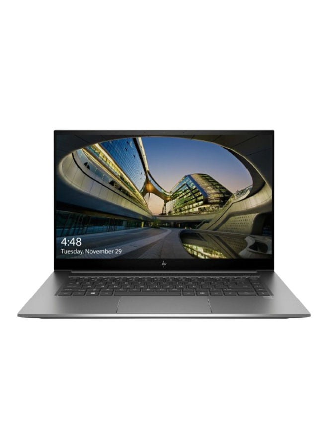 HP لابتوب HP ZBook Studio G7، معالج Intel Core i7-10750H، 512GB SSD، 16GB RAM، NVIDIA RTX 2070 Max-Q 8GB، شاشة 15.6 بوصة 4K UHD، ويندوز 10 برو - فضي (مجددة)، درجة A، ضمان 6 أشهر - Image 1