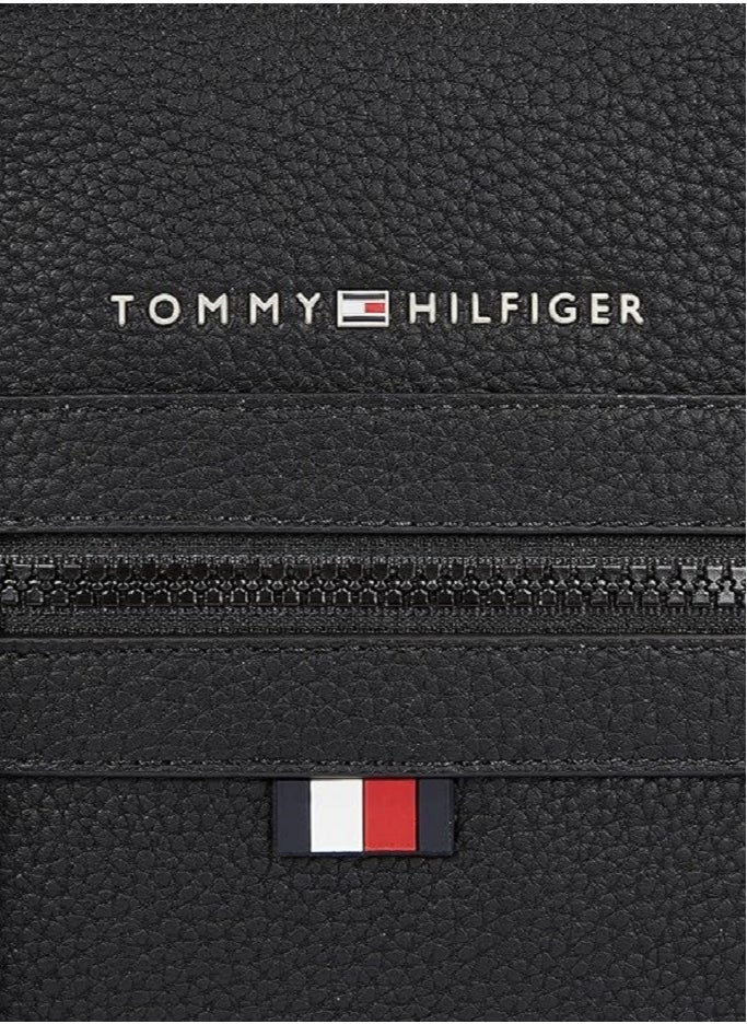 Tommy Hilfiger Plus - Tommy Hilfiger Men's Essential Mini Reporter Bag, Black - Image 1