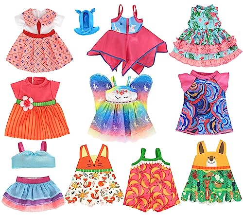 ebuddy 10 Sets Clothes Outfit Dress for 10-14.5 Inch Dolls (Fashion Sets) - Image 1