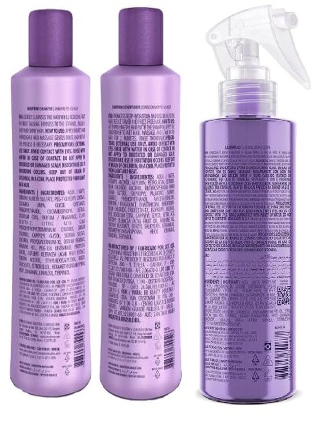 Cadiveu Plastica Dos Fios Home Care Kit- Maintenance Set Shampoo, Conditioner and Gradual Smooth Serum For Longer Straightening Time - Memory System - Brazilian Keratin - Queratina Brasileña - Image 2