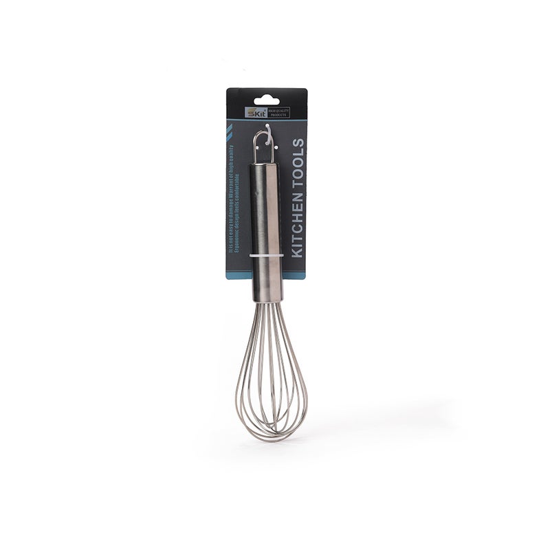 Stainless Steel Balloon Whisk with Metal Handle, Small - Image 1