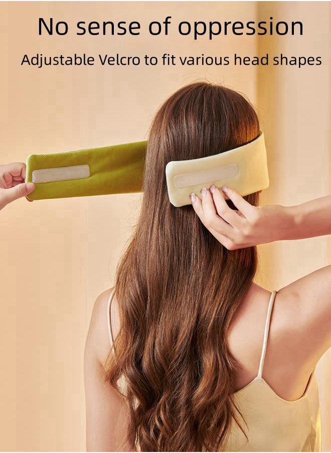 WAOKN Adjustable Sleep Eye Mask, Light-blocking, Warm and Cool Dual-sense Space Capsule Eye Mask, Suitable for Travel, Naps, and Yoga, Sleep Eye Mask for Women and Men (Green)  - Image 3