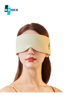 WAOKN Adjustable Sleep Eye Mask, Light-blocking, Warm and Cool Dual-sense Space Capsule Eye Mask, Suitable for Travel, Naps, and Yoga, Sleep Eye Mask for Women and Men (Green)  - Image 1
