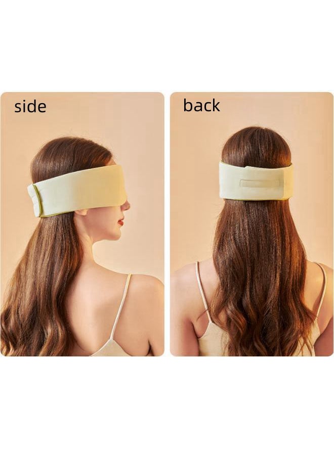 WAOKN Adjustable Sleep Eye Mask, Light-blocking, Warm and Cool Dual-sense Space Capsule Eye Mask, Suitable for Travel, Naps, and Yoga, Sleep Eye Mask for Women and Men (Green)  - Image 4